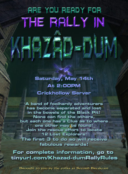 In Khazad-dum, In the black pit of Moria, Khazad-dum to the…