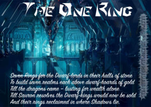 LOTR Lord of the Rings - The One Ring - Stanza 2