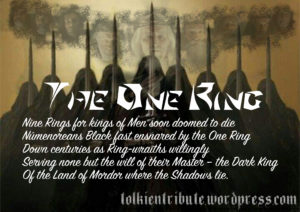 LOTR Lord of the Rings - The One Ring - Stanza 3