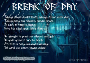 Thorin's Song - Break of Day Stanzas 5-6