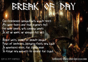 Thorin's Song - Break of Day Stanzas 7-8