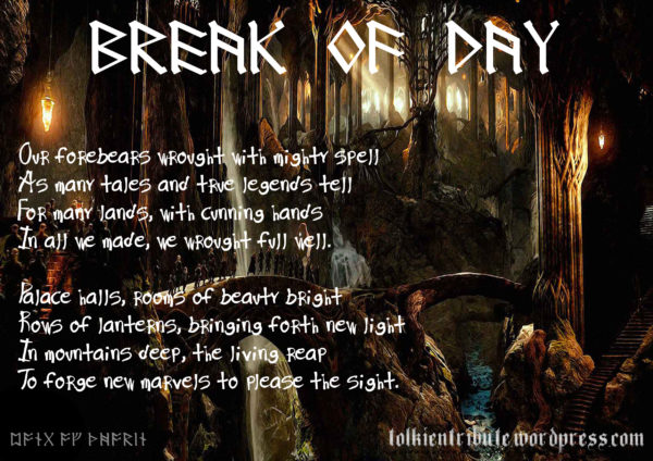 Thorin's Song - Break of Day Stanzas 7-8