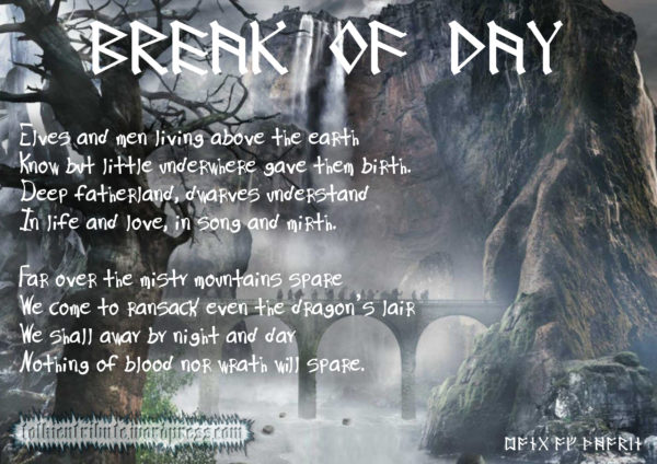 Thorin's Song - Break of Day Stanzas 9-10